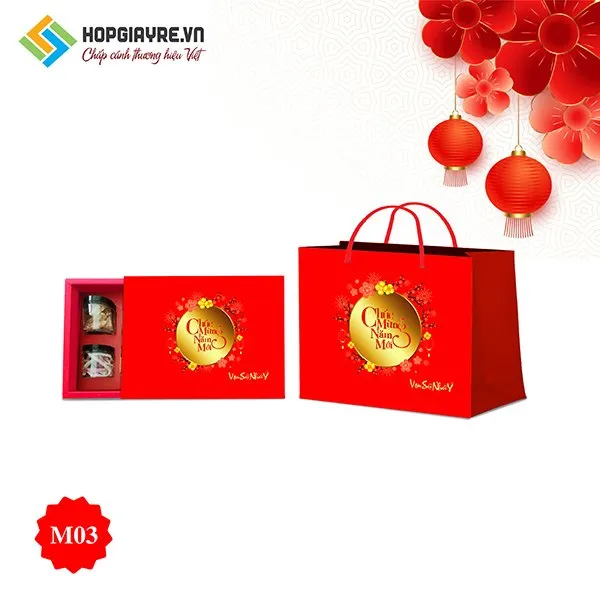 mẫu vỏ hộp đựng quà tết M03