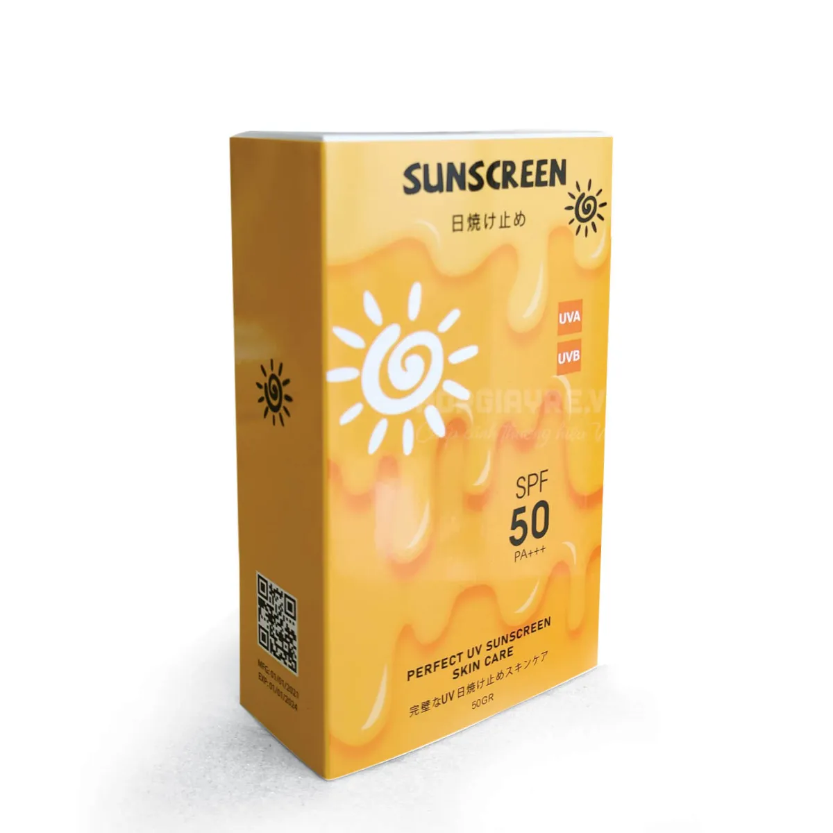 Hộp kem chống nắng sunscreen HGMP 0006