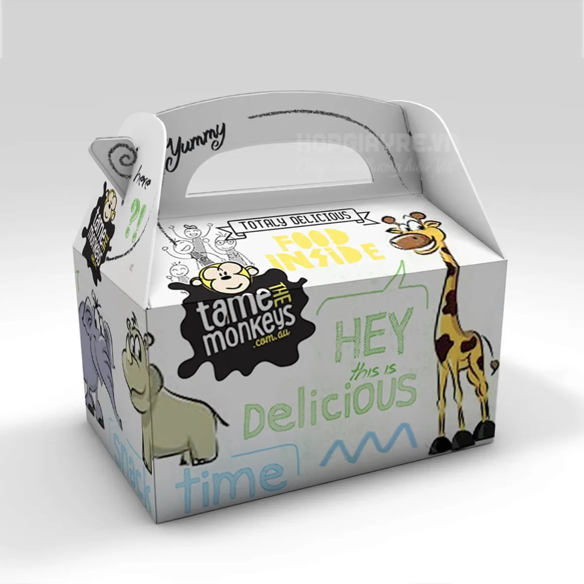 Hộp giấy đựng bánh snack for kids HGB 0001