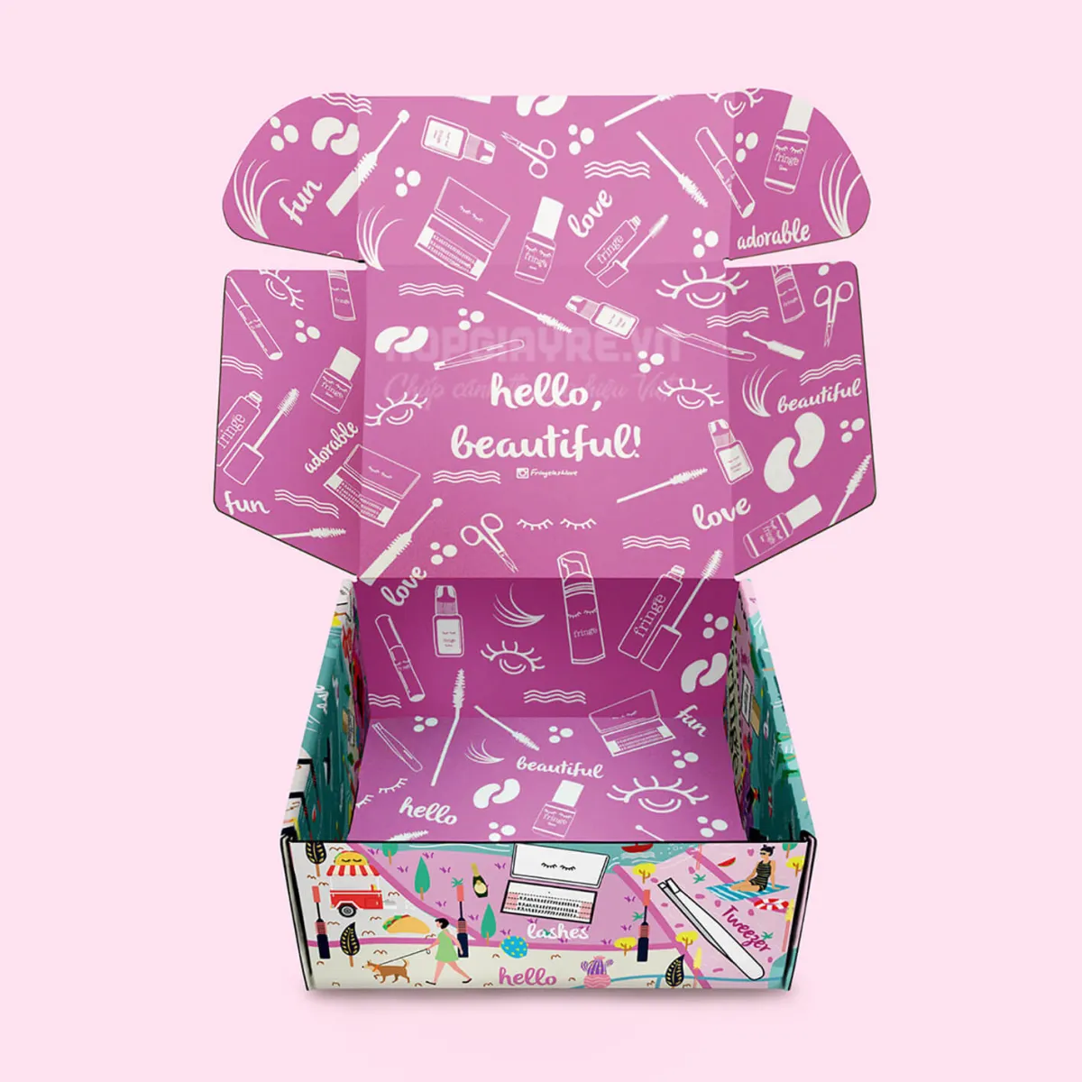 Hộp đựng mỹ phẩm thời trang HGMP 0001 - hopgiayre.vn